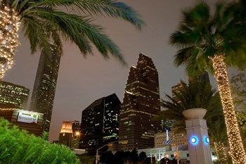 Wortham Theater Center Area, Houston, Texas by Panoramic Images art print