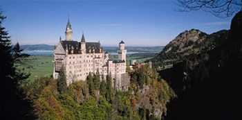 Aerial view of a Castle, Germany, Bavaria by Panoramic Images art print