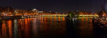 River Seine from Pont des Arts, Paris, Ile-De-France, France by Panoramic Images art print