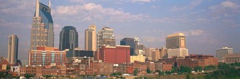 Skyline of Nashville, TN by Panoramic Images art print