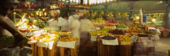 Fruits And Vegetables Market Stall, Santiago, Chile by Panoramic Images art print