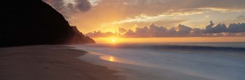 Kalalau Beach Sunset, Hawaii by Panoramic Images art print