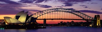 Sydney Harbor Bridge At Sunset,  Australia by Panoramic Images art print