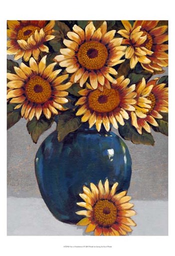 Vase of Sunflowers I by Timothy O&#39;Toole art print