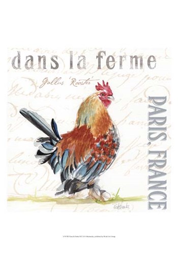 Dans la Ferme II by Redstreake art print