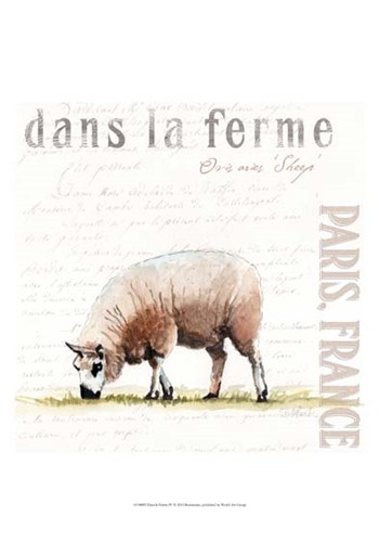 Dans la Ferme IV by Redstreake art print