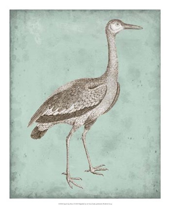 Sepia &amp; Spa Heron I by Vision Studio art print