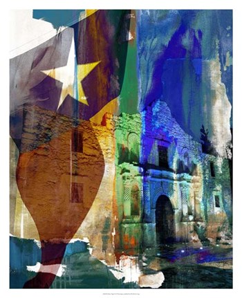 Alamo Flag by Sisa Jasper art print