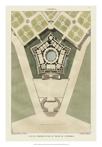 Plan Du Palais De Caprarola by Pierre Bonnard art print