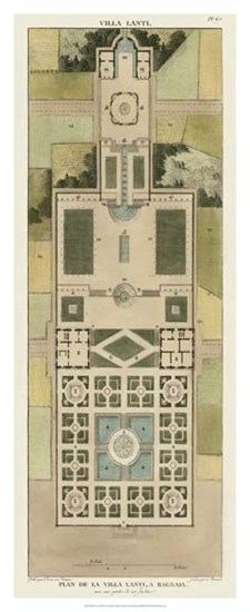 Plan De La Villa Lanti by Pierre Bonnard art print