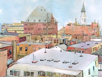Above Burlington by Annelein Beukenkamp art print