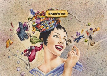 Brain Wash by Charlsie Kelly art print