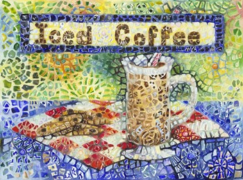 Iced Coffee by Charlsie Kelly art print