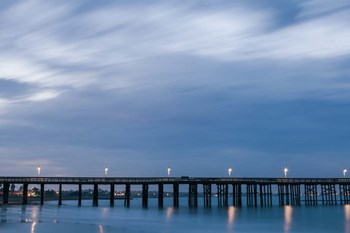 Pier Blue Sky by Chris Moyer art print