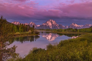 Magenta Sunrise  Oxbow Bend by Galloimages Online art print