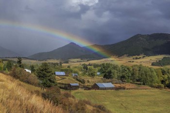 Montana Farm Rainbow by Galloimages Online art print