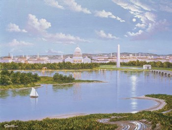 Washington, D. C. In 1885 by Eduardo Camoes art print