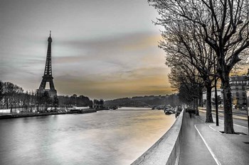 River Seine And The Eiffel Tower by Assaf Frank art print