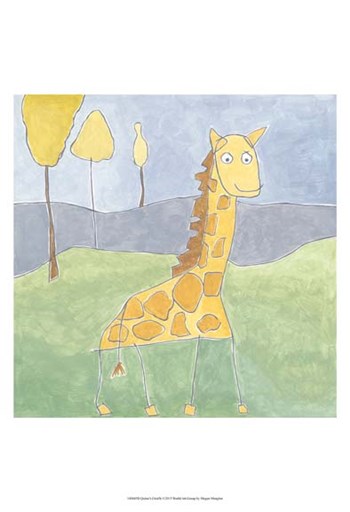 Quinn&#39;s Giraffe by Megan Meagher art print
