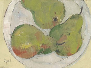 Plate with Pear by Sam Dixon art print