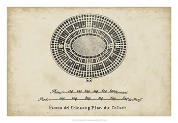 Plan for the Colosseum art print