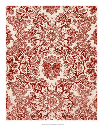 Baroque Tapestry in Red I by Vision Studio art print