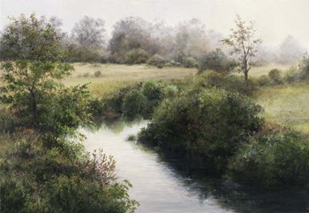 Battenkill River Bank by Kathie Thompson art print