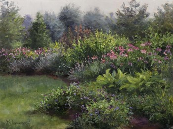 Manchester Garden by Kathie Thompson art print