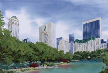 New York City Skyline by Kestrel Michaud art print