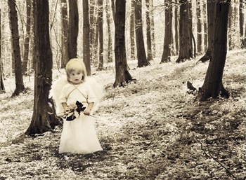 Angel in the Forest by Liz Zernich art print