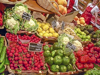 Trip Vegetables by Liz Zernich art print