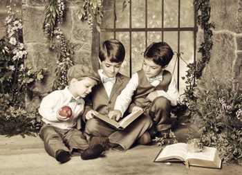 Brothers by Liz Zernich art print