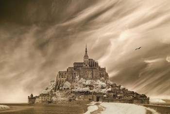 Mont St Michel, Mont St Michel, France 07 by Monte Nagler art print