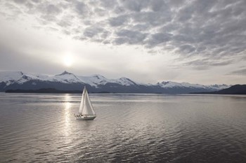Sailing at Sunset, Alaska 09 by Monte Nagler art print