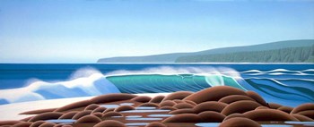 Surf On The Rocks by Ron Parker art print