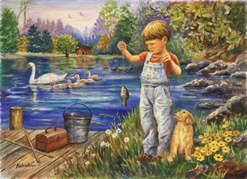 Catch of the Day by Rosanne Kaloustian art print