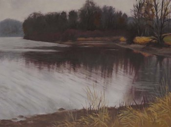 Huron River Bridge by Rusty Frentner art print