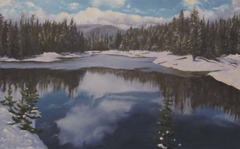 Near Lewis Lake by Rusty Frentner art print