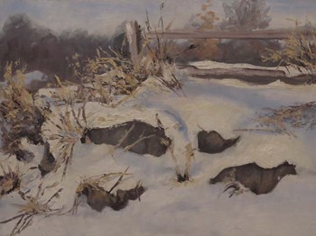 Snow Mounds by Rusty Frentner art print