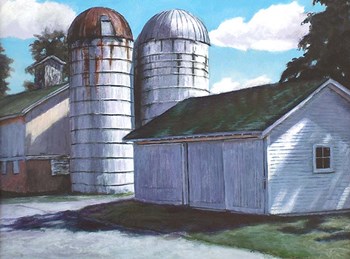 Silos by Rusty Frentner art print