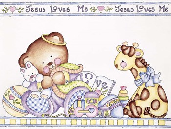 Jesus Loves Me 2 by Shelly Rasche art print
