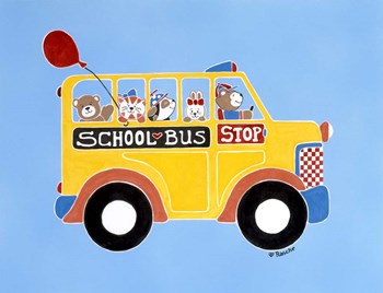 Off To School by Shelly Rasche art print