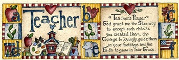 Teacher&#39;s Prayer by Shelly Rasche art print