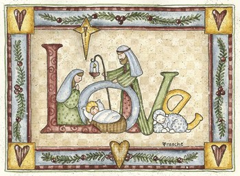 Love (religious) by Shelly Rasche art print