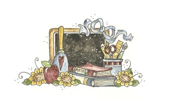 Chalkboard With Bell by Shelly Rasche art print