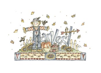 Harvest Word Art by Shelly Rasche art print