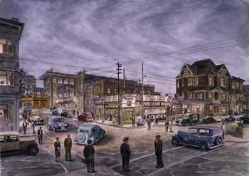 A Night On Bunker Hill by Stanton Manolakas art print