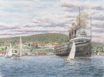 Greater Detroit by Stanton Manolakas art print