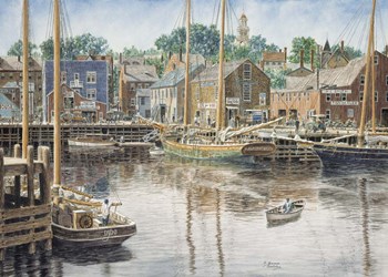 Old  Gloucester by Stanton Manolakas art print