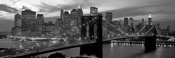 Brooklyn Bridge and Skyline by Richard Berenholtz art print